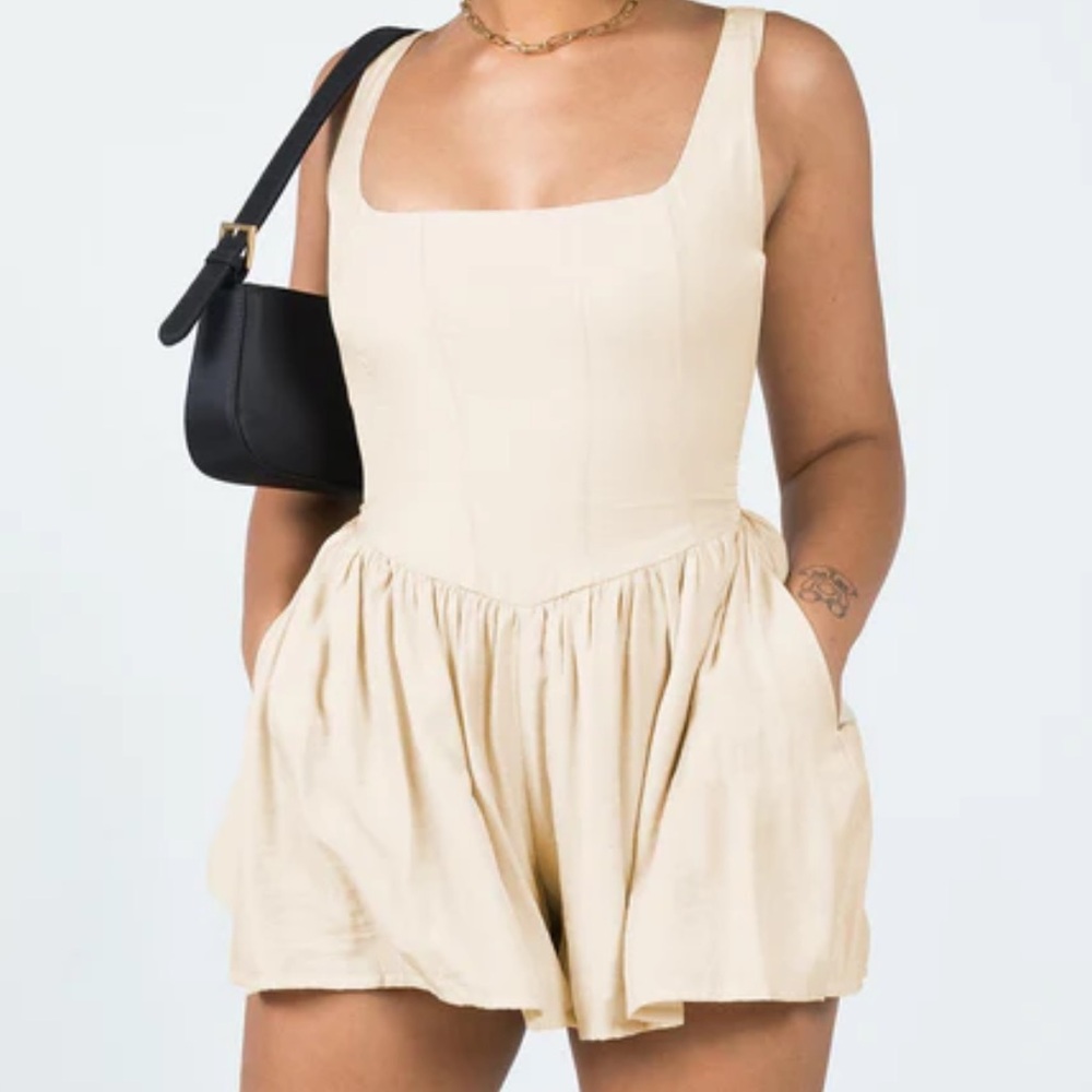 Princess Polly Judson Romper - Cream